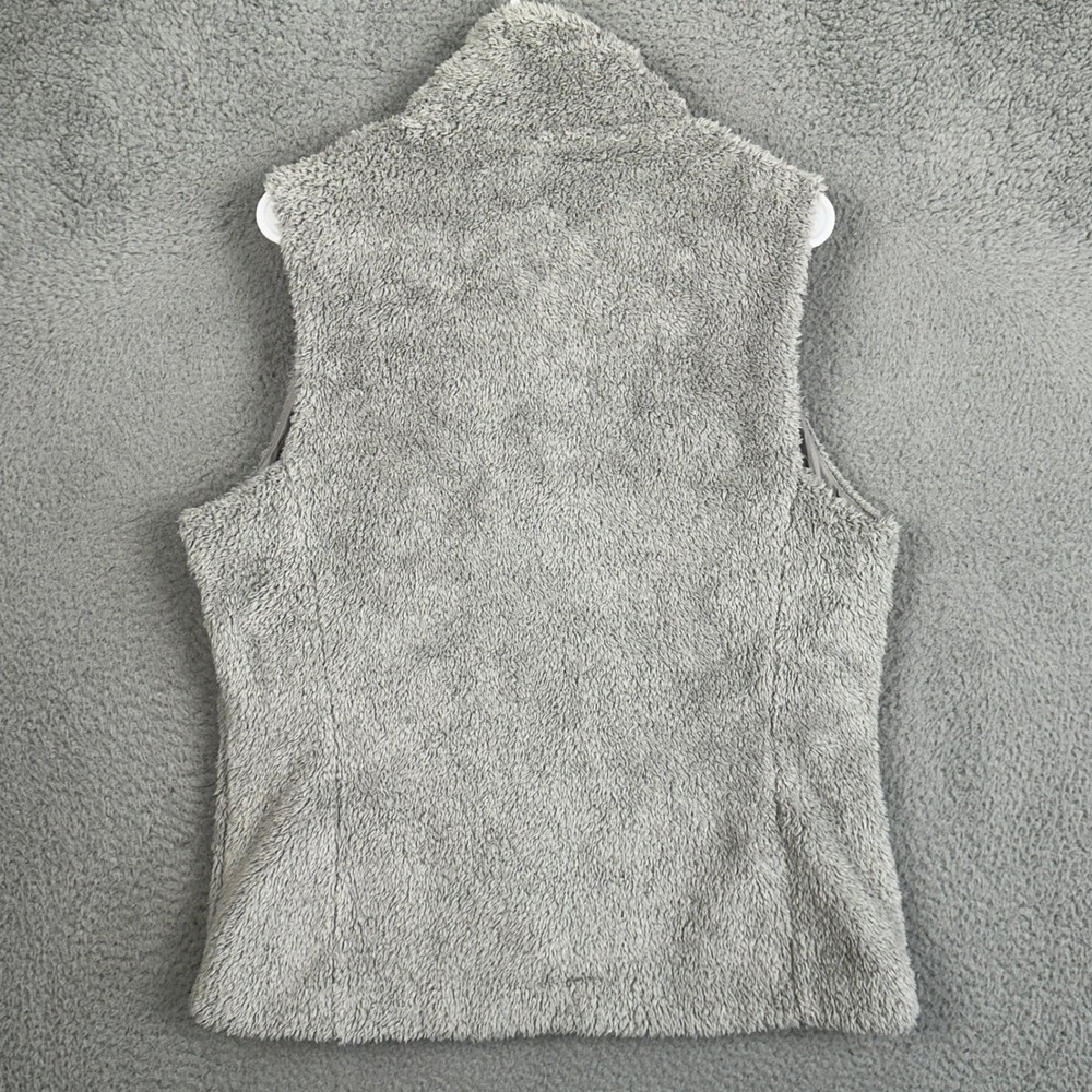 Patagonia Los Gatos Fleece Vest Womens XL Gray Full Zip High Pile Pocket EUC - Picture 2 of 8